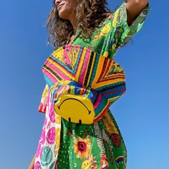 🌟HP 🌟😊FARM Rio Mixed Scarves Smiley Hat - Picture 6 of 16